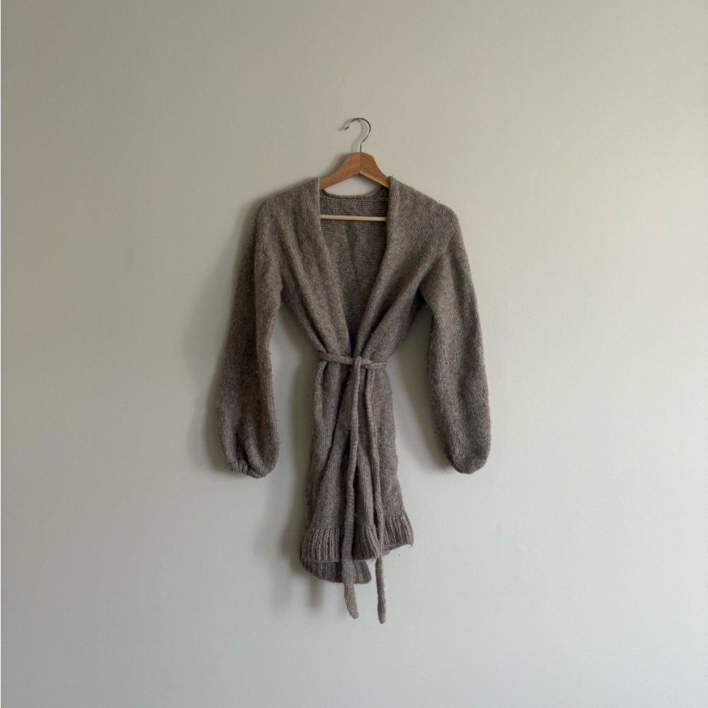 Handmade merino wool cardigan